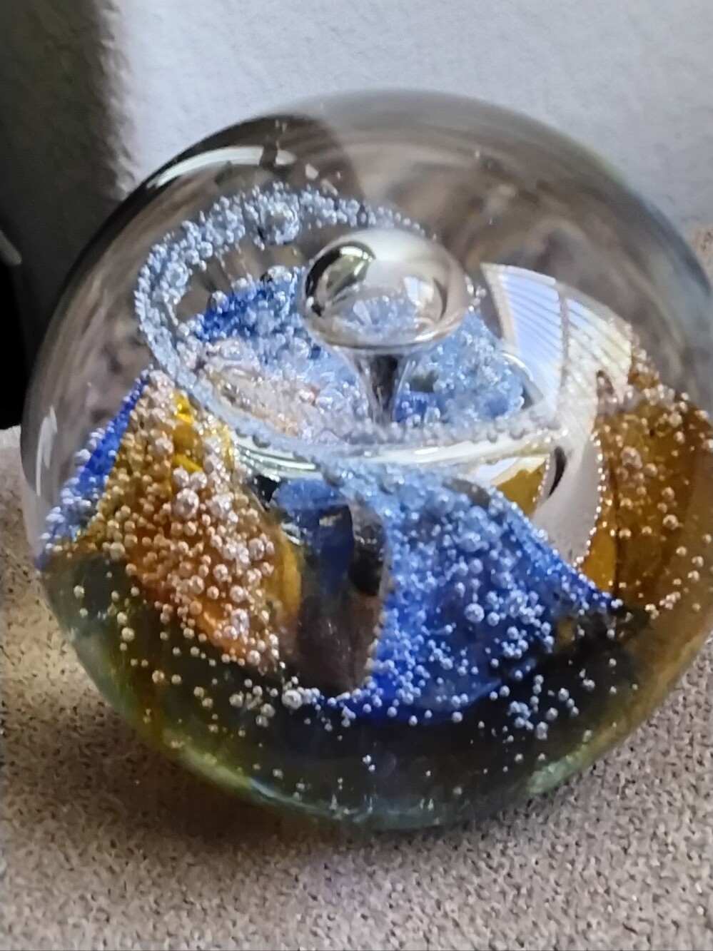 Vintage Caithness Scotland 'Cosmos' Art Glass Paperweight - Signed & Numbered - Picture 6 of 8